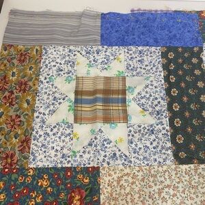 Boho Farmhouse 2 Quilt 16” Square Pillow Toppers